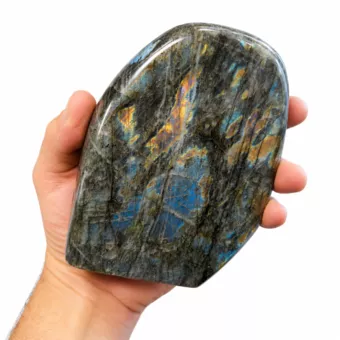Blocco di labradorite lucidata da 1.030 kg