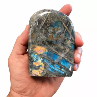 Blocco di labradorite lucidato da 0,480 kg