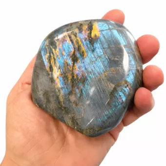 Blocco di labradorite lucidato da 0,640 kg
