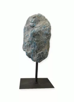 Lapislazzuli A Grezzo su Supporto in Metallo Nero 17-20 cm 500-800 g