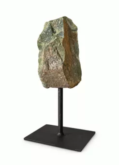 Selenite A Grezza su Supporto in Metallo Nero 17-20 cm 500-800 g