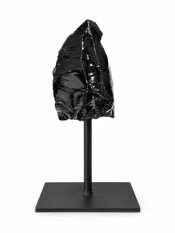 Rodonite A Grezza su Supporto in Metallo Nero 17-20 cm 700-1200 g