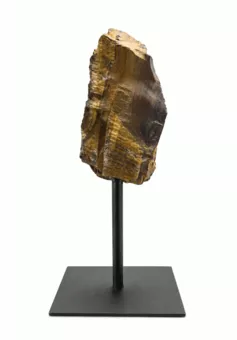 Occhio di Tigre Grezzo su Supporto in Metallo Nero 17-20 cm 400-700 g