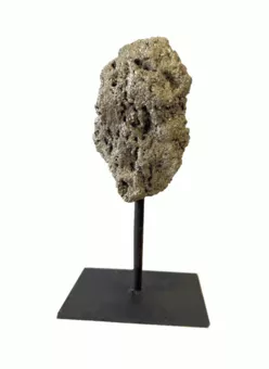 Pirite A Grezza su Supporto in Metallo Nero 17-20 cm 700-1100 g