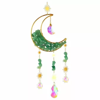 Mobile Sole e Luna in Avventurina Verde
