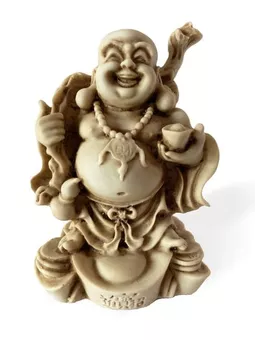 Buddha della Felicità in resina 12cm