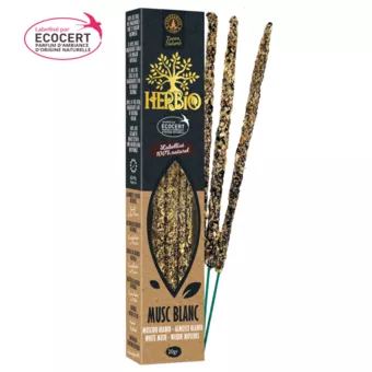 Incenso Smudge Ecocert Herbio Muschio Bianco 20g