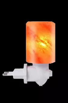Lampada di sale con luce notturna cilindrica