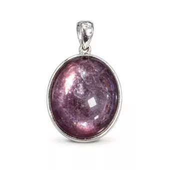 Ciondolo in Argento 925 con Lepidolite AAA 3,08 g.