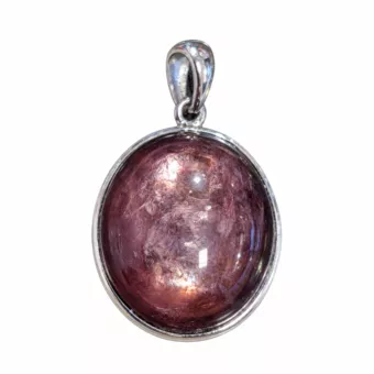 Ciondolo Argento 925 Lepidolite AAA 3,24 g