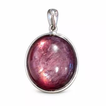 Ciondolo in Argento 925 Lepidolite AAA 3,14 g