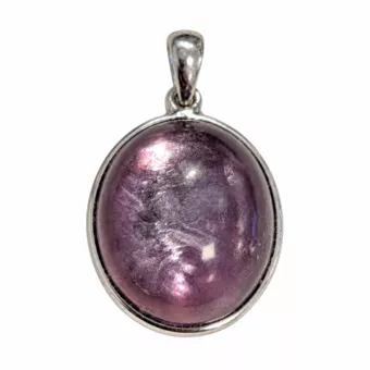 Ciondolo Argento 925 Lepidolite AAA 2,8 g