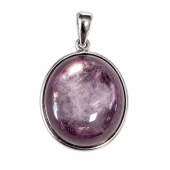 Ciondolo Argento 925 Lepidolite AAA 2,81 g