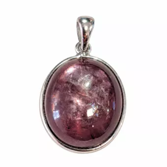 Ciondolo in Argento 925 Lepidolite AAA 2,55 g
