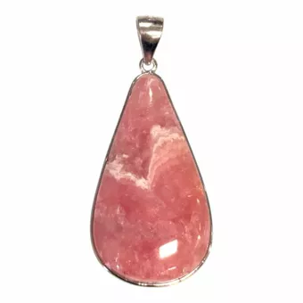 Ciondolo in rodocrosite in argento sterling 925, argento AAA, 1 pezzo, 5,09 g