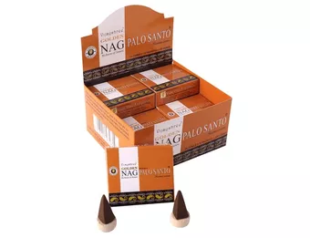 Incenso Vijayshree Golden Nag Palo Santo in Coni