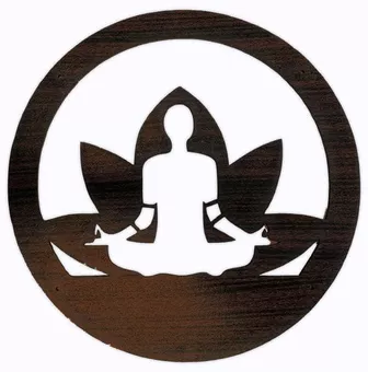 Pannello magnetico in legno da 18 cm con disegno di fiore di loto e Buddha per HMD999