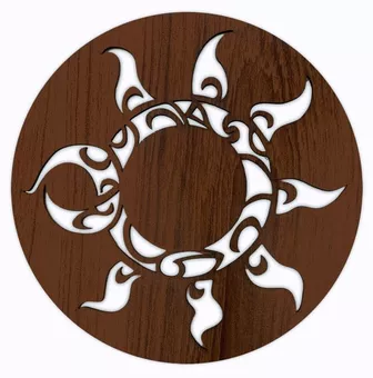 Insegna solare magnetica in legno da 18 cm per HMD999