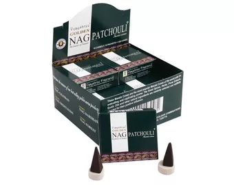 Incenso Vijayshree Golden Nag Patchouli in Coni