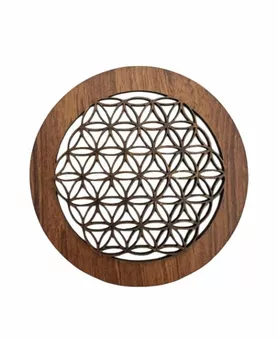 Pannello magnetico Fiore della vita da 9 cm per USB999