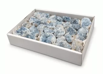 Espositore di Celestina A Pietre Grezze 3-7 cm 2,5-3 kg