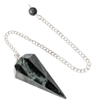Kambaba Jasper Pendolo Conico 6 facce