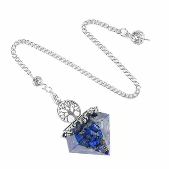 Orgonite Pendolo Albero della Vita Lapislazzuli 6 facce