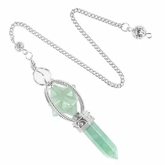 Pendolo Merkaba avventurina verde 6 facce