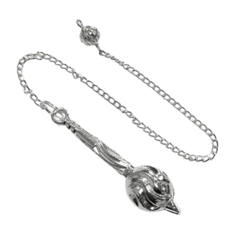 Pendolo in ottone argentato