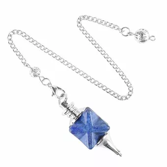 Pendolo divinatorio Merkaba Lapislazzuli