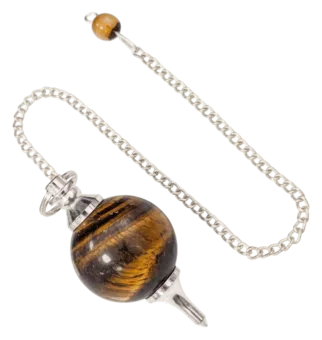 Pendolo sfera occhio di tigre 4 cm