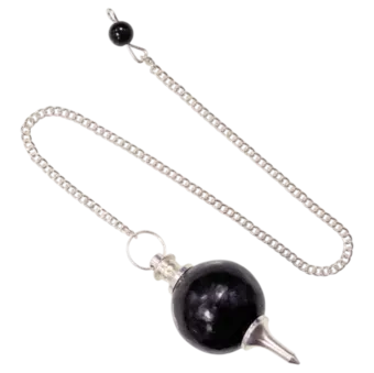 Pendolo a sfera in tormalina nera 4 cm