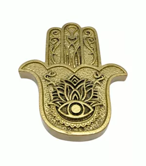 Portaincenso Mano di Fatima Hamsa Ramata in Resina 11 cm