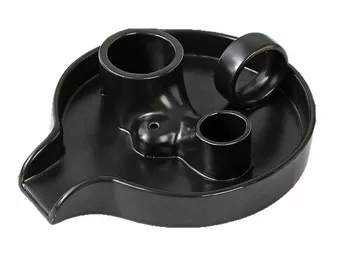 Porta incenso in ceramica nera per Palo Santo e Salvia Bianca 18,50 cm