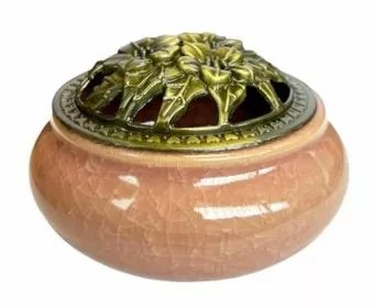 Portaincenso in ceramica pesca 10 cm