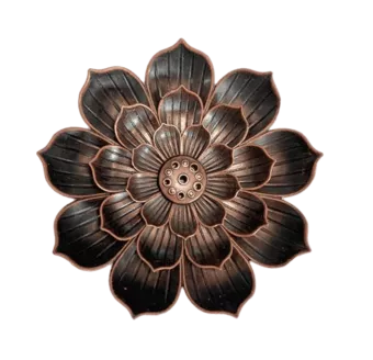 Portaincenso in metallo Fiore di loto grande 8.5 cm