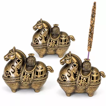 Portaincenso cavallo 5,3 cm – Confezione da 3