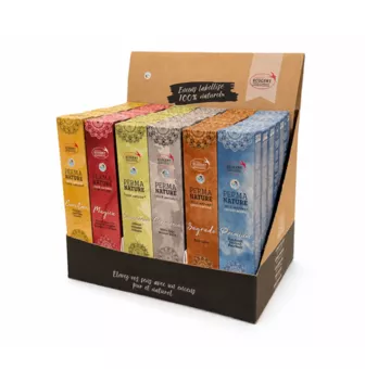 Espositore Incenso Perma-Nature Ecocert Fair Trade 42 pz