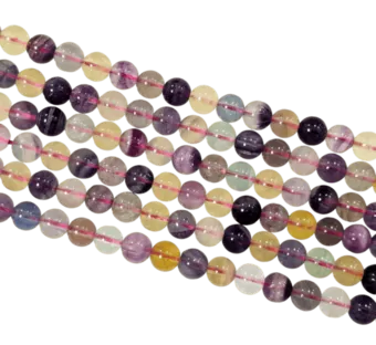 Perle Rotonde in Fluorite su Filo AA 6-7 mm
