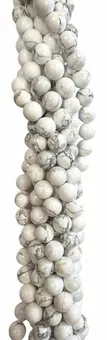 Filo di Perle Rotonde in Howlite A 4 mm