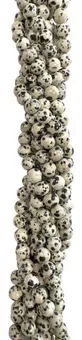 Filo di Perle Tonde Diaspro Dalmata A 6 mm