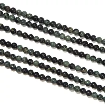 Filo di Perle Rotonde in Diaspro Kambaba A 4mm