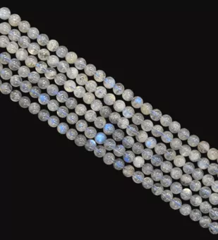 Filo di Perle Rotonde in Labradorite AA 4-5mm