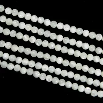 Filo di Perle Tonde Madreperla A 4 mm