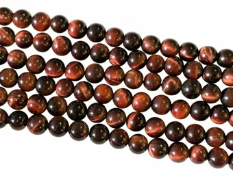 Perline di occhio di bue AA da 6mm su filo da 40cm