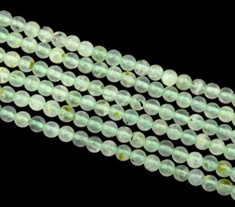 Perline Prehnite A+ da 4.5 mm su filo da 40 cm