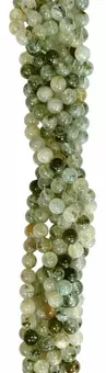 Perline di Prehnite A da 6mm su filo da 40cm