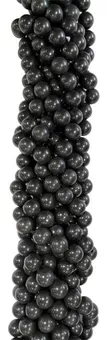 Filo di Perle Rotonde in Shungite A 8mm