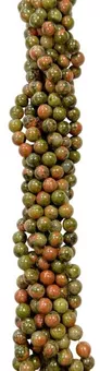 Filo di Perle Rotonde in Unakite A 4mm