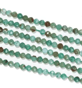 Filo di Perle Sfaccettate in Crisocolla A 3mm